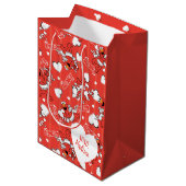 Elmo Valentijnse garantiecupid Medium Cadeauzakje (Voorkant Gekanteld)