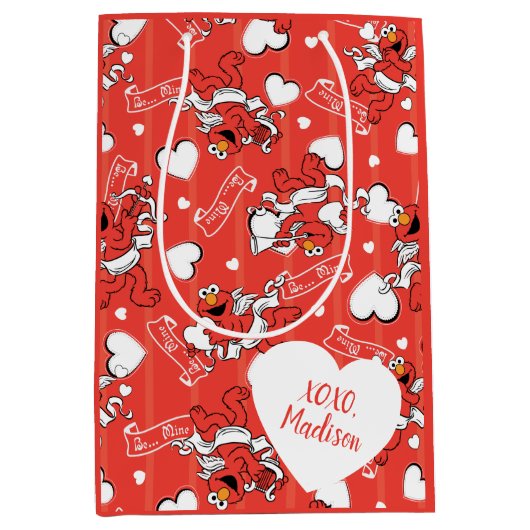 Elmo Valentijnse garantiecupid Medium Cadeauzakje (Voorkant)