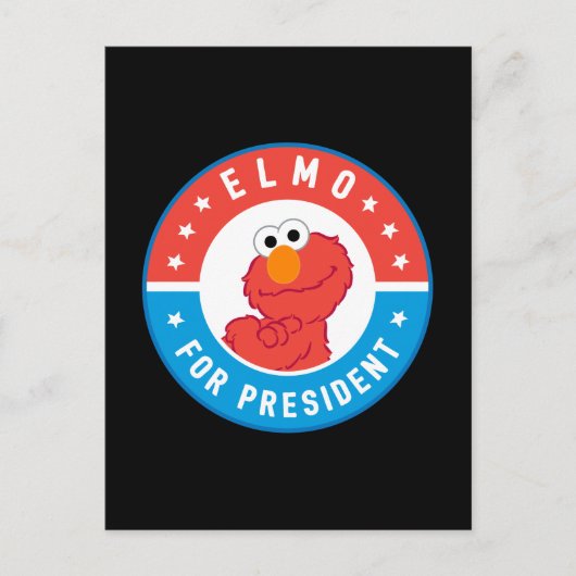 Elmo voor President Badge Briefkaart (Voorkant)