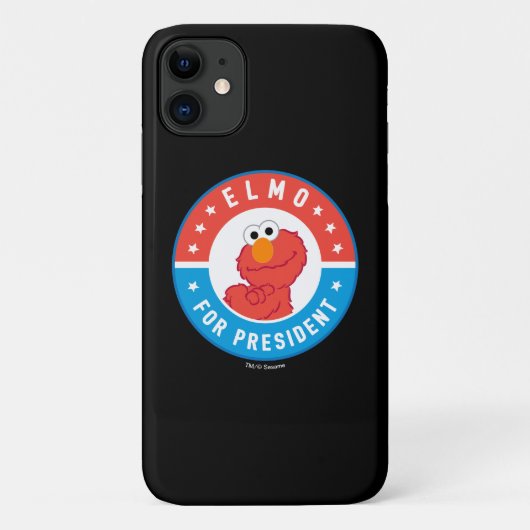 Elmo voor President Badge Case-Mate iPhone Case (Achterkant)