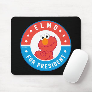 Elmo voor President Badge Muismat
