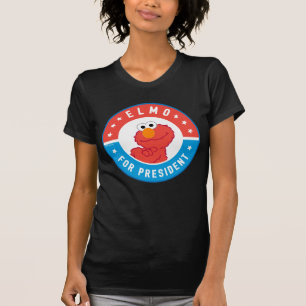 Elmo voor President Badge T-shirt