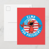 Elmo voor President - vlag Briefkaart (Voorkant / Achterkant)