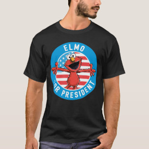 Elmo voor President - vlag T-shirt