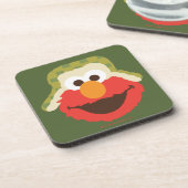 Elmo Woodland Face Bier Onderzetter (Linkerzijde)