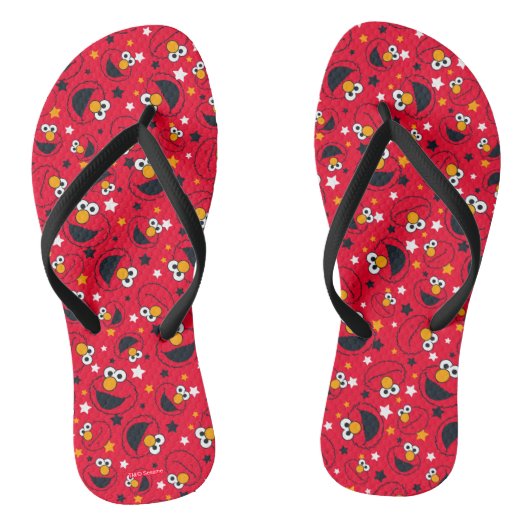 Elmo | Zo Gekke Star-patroon Teenslippers (Voetbed)