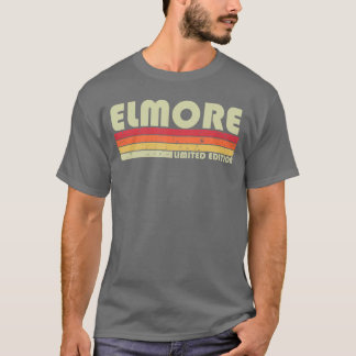 ELMORE Surname Funny Retro Vintage 80s 90s Birthda T-shirt