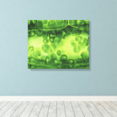 Elodea Plant cellen Canvas Afdruk (Insitu (Houten vloer))