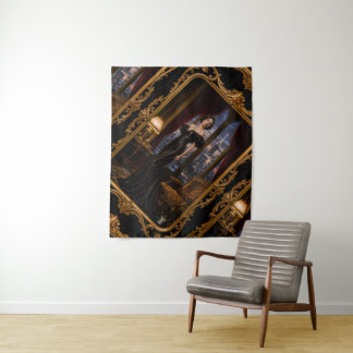 Elodie Valtraine Hôtel dOrphée Nachtelijk Portret Wandkleed