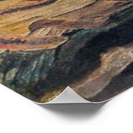 Elohim Creëer Adam Poster (Hoek)