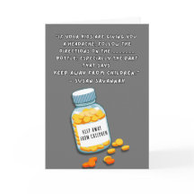 Éloignez-vous des enfants - Carte Fête des Mères a