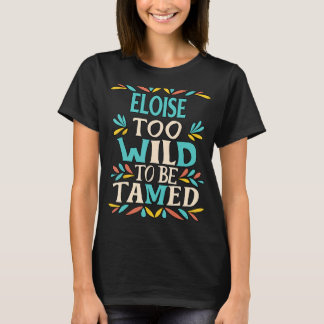 ELOISE Naam Schattige Retro Meisjes Wildflower ELO T-shirt