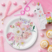 Eloise Roze Bloem Papieren Bordje (Feest)