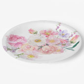 Eloise Roze Bloem Papieren Bordje (Gekanteld)