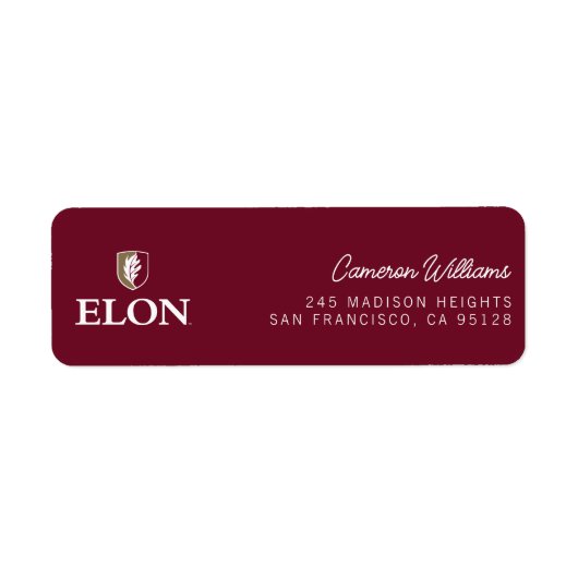 Elon | Afstuderen 20XX Etiket (Voorkant)