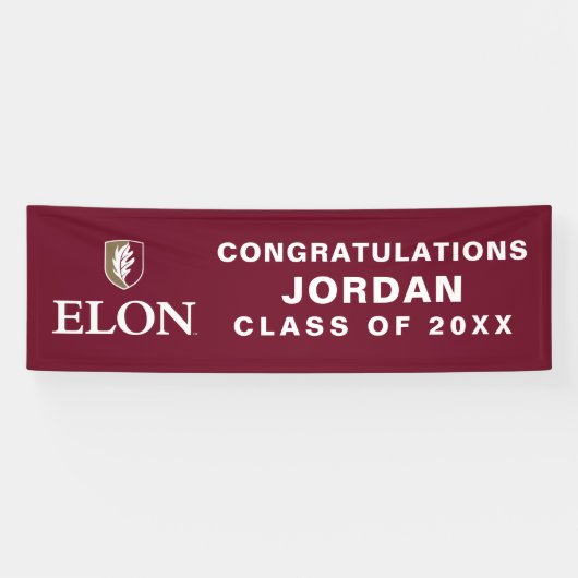 Elon | Afstuderen 20XX Spandoek (Horizontaal)