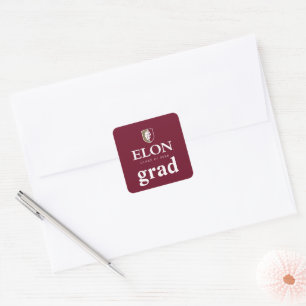 Elon Afstuderen 20XX Vierkante Sticker