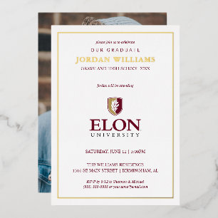 Elon Afstuderen Folie Uitnodiging