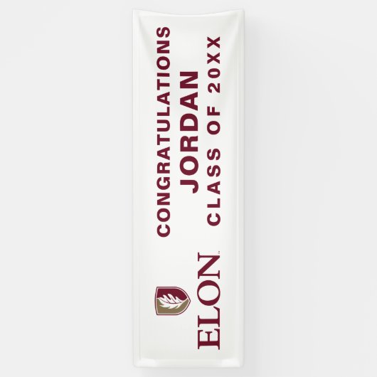 Elon Afstuderen Spandoek (Verticaal)