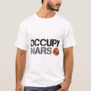 elon musk bezette mars t-shirt