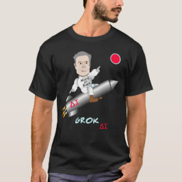 Elon Musks GROK AI schiet naar Mars T-shirt