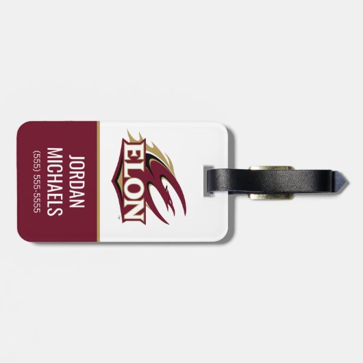 Elon Phoenix Logo Bagagelabel (Achterkant horizontaal)