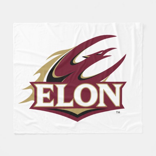 Elon Phoenix Logo Fleece Deken (Voorkant (Horizontaal))