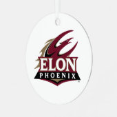 Elon Phoenix Metalen Ornament (Voorkant links)