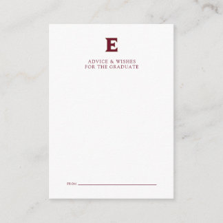 Elon University Afstuderen Notitiekaartje