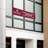 Elon University Afstuderen Spandoek (Buitenkant Gebouw)