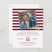 Elon University E | Afstuderen Aankondigingskaart (Voorkant / Achterkant)