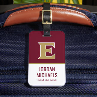 Elon University E Bagagelabel