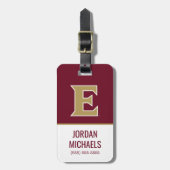 Elon University E Bagagelabel (Voorkant verticaal)