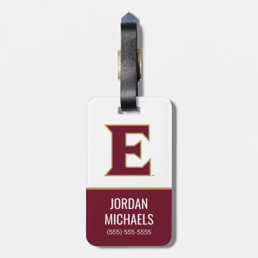 Elon University E Bagagelabel (Achterkant verticaal)