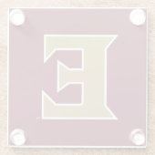 Elon University E Glazen Onderzetter (Achterkant)
