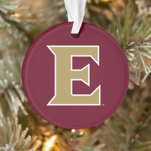 Elon University E Ornament (Boom)