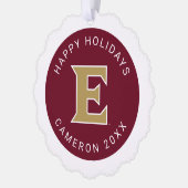 Elon University E Ornament Kaart (Links)