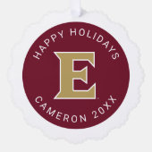Elon University E Ornament Kaart (Voorkant)