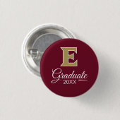 Elon University E Ronde Button 3,2 Cm (Voorkant /achterkant)