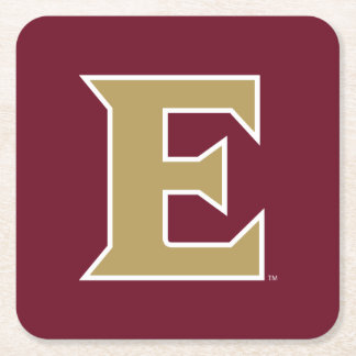Elon University E Vierkante Kartonnen Onderzetter