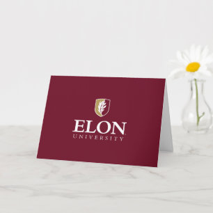 Elon University Gelukwens Afgestudeerde Kaart