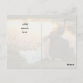 Eloped Stylish Modern Photo Wedding Announding Briefkaart (Achterkant)