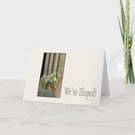 Elopement Aankondiging - Classic bruid (Voorkant)