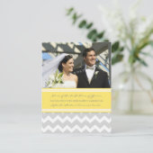 Elopement Aankondiging Foto Briefkaarten Lemon Gra (Staand voorkant)