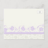 Elopement Aankondiging Foto Briefkaarten Paarse (Achterkant)