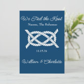 Elopement aankondiging Tied the Knot (Staand voorkant)