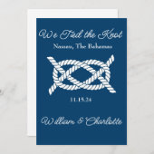 Elopement aankondiging Tied the Knot (Voorkant / Achterkant)