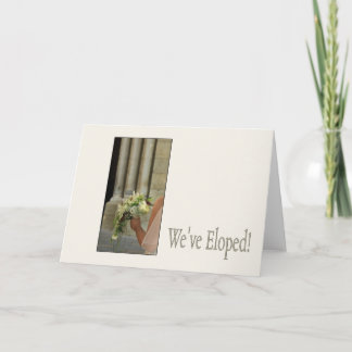 Elopement Faire-part - Épouse classique