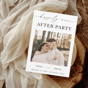 Elopement Happily Ever After Feest Ontvangst Allee Kaart