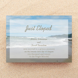 Elopement Huwelijk Aankondiging Aankondiging Uitno